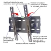 Adjustable sliding wrought iron steel tilting lcd led plasma metal tv mount bracket with vesa standard 300*300 up to 40kg load