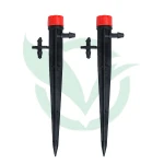 Adjustable Vortexing sprayer 360 degree Garden Plants irrigation dripper with stake