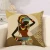 Import African Tribal Women Print Throw Pillow Cases Waist Cushion Covers Home Decor,Seat Cushion Chair Cover/ from China