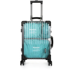 ALL PASS  2019 trending personality fashion luggage PC+aluminum frame transparent  luggage