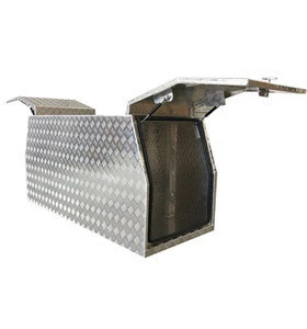 Aluminium Part Tray Canopy ToolBox Single Dog Box Cage For ute,utv,truck,trailer