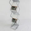 Aluminum extrusion profiles acrylic flooring Magazine exhibition trade show Brochure Catalogue display  rack  shelf