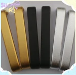 aluminum grab black cupboard handle dresser drawer cabinet flat aluminum color door knob door handle