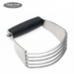 Amazon best selling  Soft Grip Handle Stainless Steel kitchen gadget dough Pastry Blender