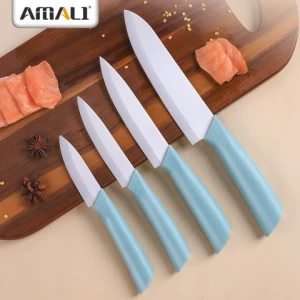 Amazon Hot Sles Ceramic Kitchen Knife Set  Zirconia Ceramic Chef Knife Paring Knife With Plastic Sheath