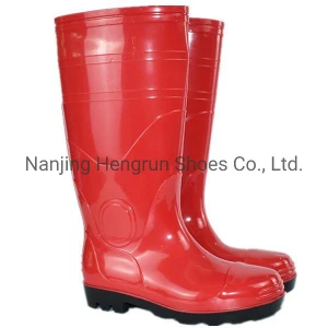 Anti Smashing, Acid Alkali, Oil Resistant, Lining Anti Bacteria and Odor Proof PVC Safety Boots