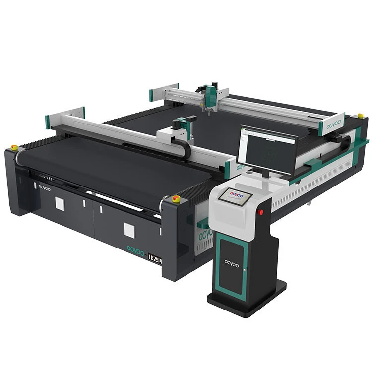 AOYOOO machines with oscilation knife that cut carpets digital cutting machines
