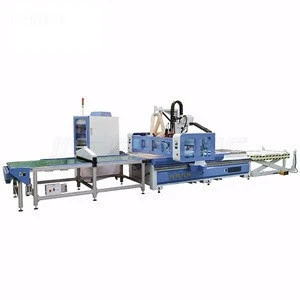 Auto Feeding CNC Woodworking Machine for Wood Kitchen Cabinet Doors