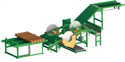 Automatic CNC Log Cutter Machine with Veneer Peeling Machine