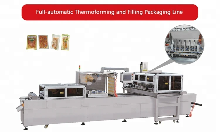 Automatic Thermoforming Vacuum Packaging Machine For Fresh Meat