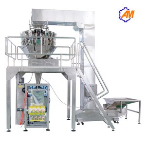 Automatic vertical pouch bag sachet granules dry fruits /seeds/peanut/sugar detect weighing filling machine and sealing machine