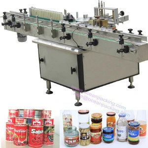 automatic wet glue labeling machine for bottles, cans, jars