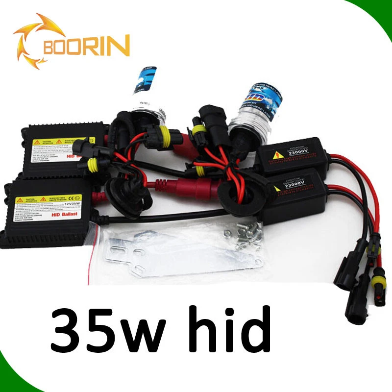 Automotive All in one dual car hid light kit h1 h3 h7 h8 9005 9006 h11 6000k halogen replacement hid bulb 55w 35w hid xenon lamp
