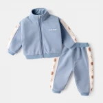 Baby spring and autumn suit childrens leisure sportswear boys clothes Western girls new fashion childrens wear trend