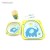 Import Bamboo Fiber Children&#39;s Tableware Cute Baby Food Dinnerware Set Feeding Plates Dishes Bowl with Cup Fork Spoon from China