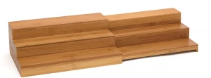 Bamboo Wood Expandable 3-Tier Step Shelf Kitchen Organizer