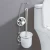Import Bathroom Cleaning Iron Toilet Brush Holder Toilet Cleaning Tool Household Bathroom Accessories Stainless Steel Toilet Brush Set from China