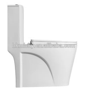 Bathroom toilet commode Siphonic one piece toilet Elongated toilet seat