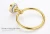Import Bathroom Wall Mount Lavatory Brushed Popular brass Towel Ring from China