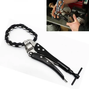 BDMY Car Exhaust Pipe Cutter Plier Chain Pliers Multi Wheel Chain Lock-grip Tube Wrench Accessories Tool