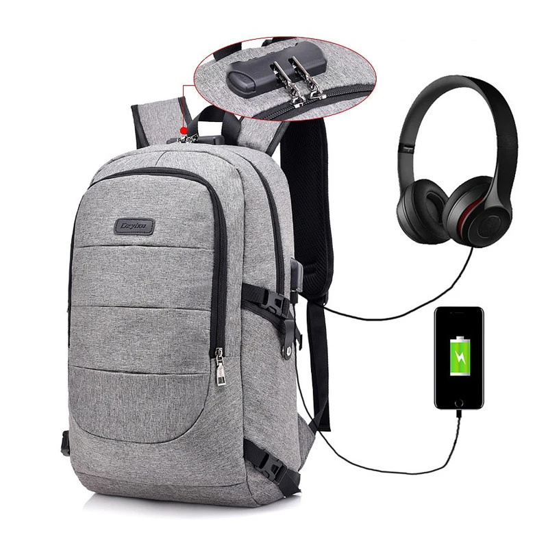 Best 2021 Waterproof USB Charger Port School Bag Mochila Bagpack Mens Women Anti Theft Smart Laptop Backpack