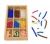 Import Best price kindergarten math wooden toys teaching material montessori beads set from China