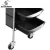 Import Best Selling black beauty salon trolley cart rolling barber trolley from China