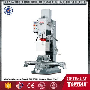 BF30 electronically controlled 3 gears drilling milling machine with spindle speed range 100-3100rpm