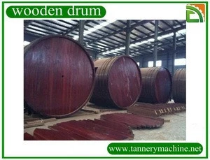 big capacity leather process wooden drum