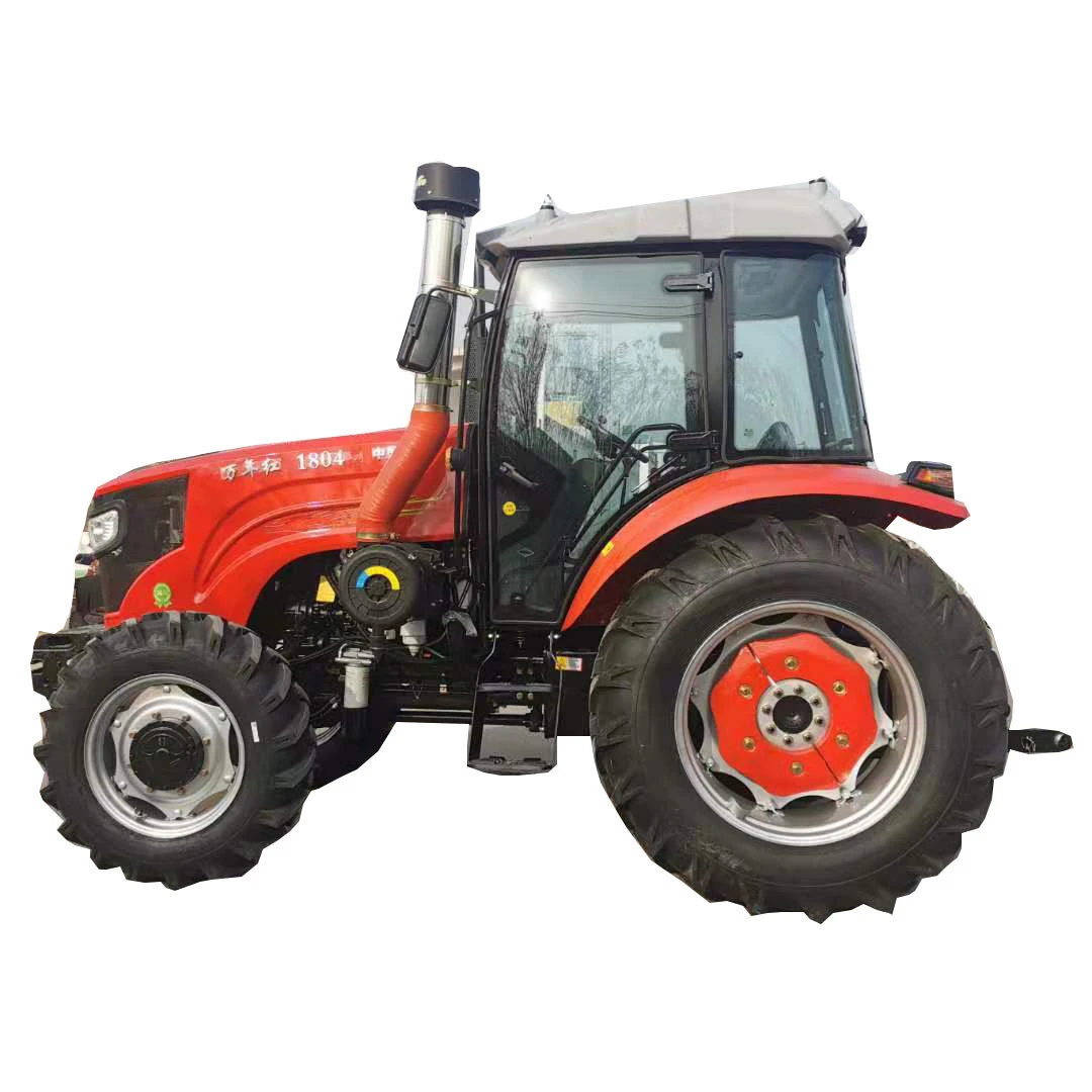 Big type Tractor180hp 4wd farm wheel tractor with two rows 4 rear wheels strong power hydraulic steering with high quality