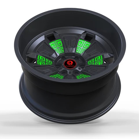 Black Finish Wheel Hubs 2 Piece 17x8 17x9 20x10 20x14 4x100 Concave Wheels Ghost Flying Spur Bentyaga Offroad Beadlock