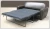 Black Metal Fabric Three Fold Office Furniture Sofa Bed Sofa Sleeper Mechanism