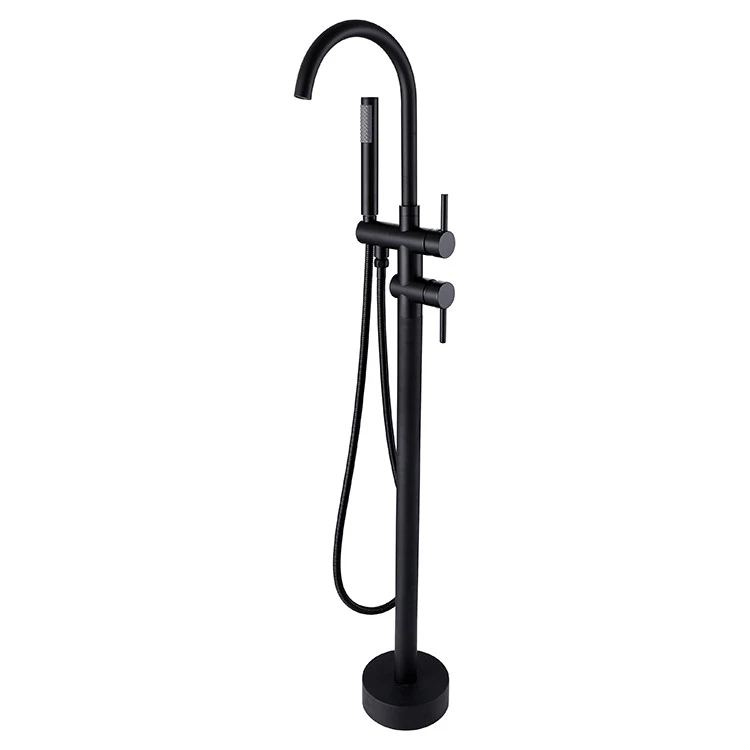 Blacken cUPC Free Standing oil rubbed bronze Bathtub Shower Tap Faucets With Shower Hand shower faucet