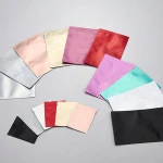 Blank Colorful  Three side seal aluminum foil sachet coffee powder  with 10 standard color