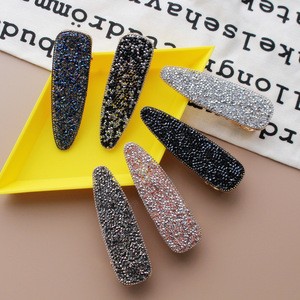 Bling Crystal Hairpins Headwear for Women Girls Rhinestone Hair Clips Pins Barrette Styling Tools Accessories