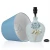 Import blue round hardback lampshade,plastic lamp shade lamp cover porcelain ceramic table lamp from China