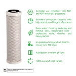 Coconut Water Filters 4.5x10, Filter Replacements Remove Organics Efficiently