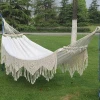 Bohe style  white color fringed hammock