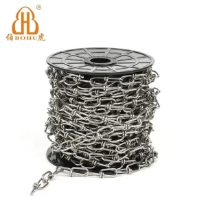 BOHU decor link chain knot decorative chain stainless steel knotted chain
