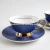 Import Bone China black coffee cups with saucer 200ml ceramic tea cup with dish from China
