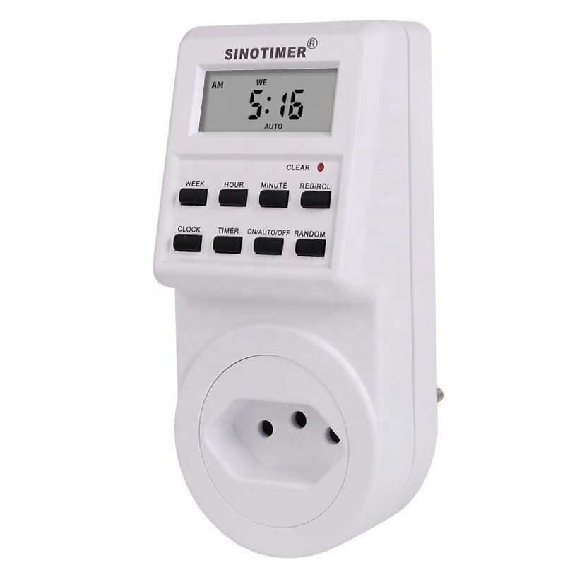 Buy Br Plug Digital Weekly Programmable Electrical Wall Plug-in Power ...