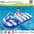 Import BSCI factoryfull cover printing colors stripe relaxation water resting mattress pool pvc inflatable floating flip flops from China