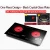 Import Built in and portable double burner infrared electric induction cooker 2 x 2000W with timer and ceramic glass top plate from China