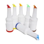 Cangshan - Henry Foodservice Flow-N-Stow Fruit Juice & Liquor Bar Pour Bottles, Mixed colors