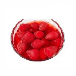 Canned fruit red strawberry