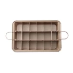 Carbon steel cake bakeware bread baking pan with dividers
