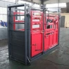 Cattle squeeze chute for cattle farm equipment