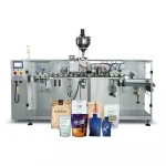 CE Certification Hanging Hole Flat Pouch Filling Nuts Potato Chips Candy Cosmetics Particles Horizontal Packing Machine