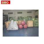 Cheap customized airtight inflatable sport game life size used paintball bunker wall