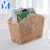 Cheap Large handmade water hyacinth woven flower basket portable storage basket with handle